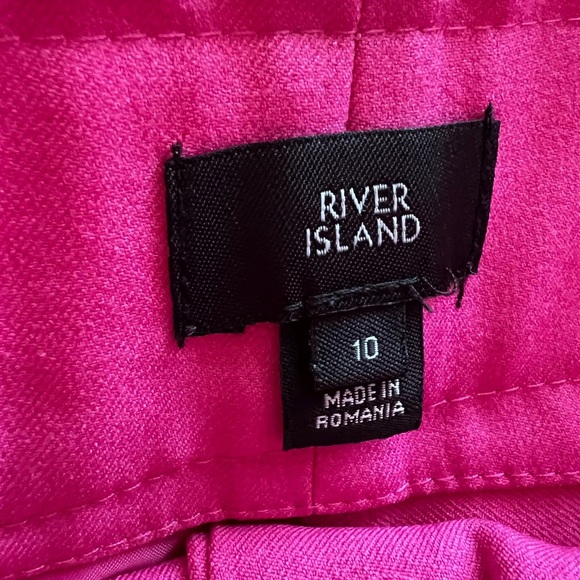 ASOS River Island Wide Leg Trousers in Hot Pink Size 10 - Picture 8 of 16